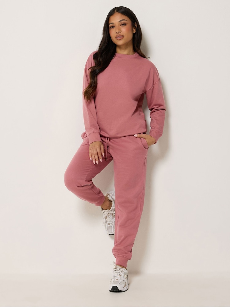 PixieGirl Petite Pink Cuffed Joggers - Image 2 of 5 PixieGirl Petite Pink Cuffed Joggers - Image 2 of 5