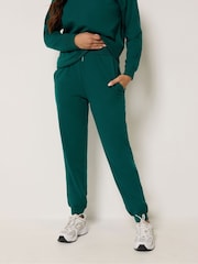 PixieGirl Petite Green Cuffed Joggers - Image 1 of 5