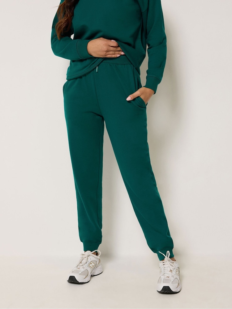 PixieGirl Petite Green Cuffed Joggers - Image 1 of 5 PixieGirl Petite Green Cuffed Joggers - Image 1 of 5