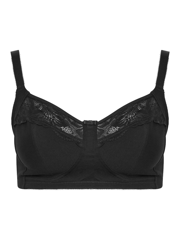 Yours Curve White Lace Trim Bras 2 Pack - Image 2 of 3 Yours Curve White Lace Trim Bras 2 Pack - Image 2 of 3