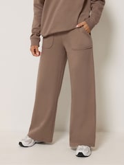 Brązowy - PixieGirl Petite Wide Leg Joggers - Obraz 2 z 5