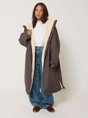 PixieGirl Petite Brown Waterproof Fleece Lined Robe - Image 1 of 6