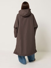 PixieGirl Petite Brown Waterproof Fleece Lined Robe - Image 3 of 6