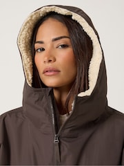 PixieGirl Petite Brown Waterproof Fleece Lined Robe - Image 4 of 6