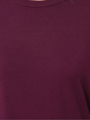 Long Tall Sally Purple Knitted Crew Neck Jumper - Image 3 of 4