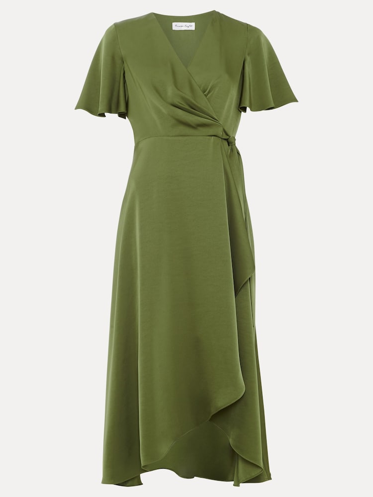 Phase Eight Green Julissa Satin Dress - Image 7 of 7 Phase Eight Green Julissa Satin Dress - Image 7 of 7