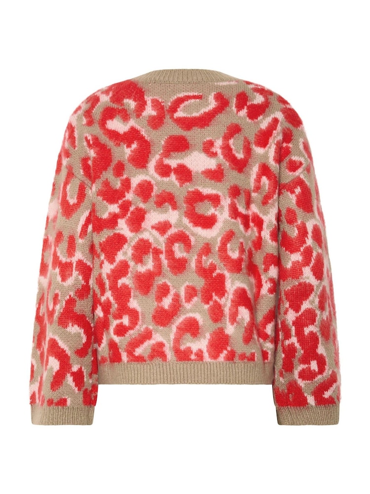 Long Tall Sally Leopard Print Knitted Jumper - Εικόνα 6 από 6