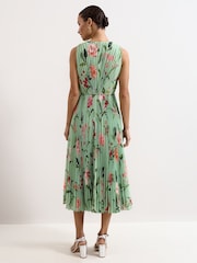 Phase Eight Green Petite Simara Floral Dress - Image 2 of 7