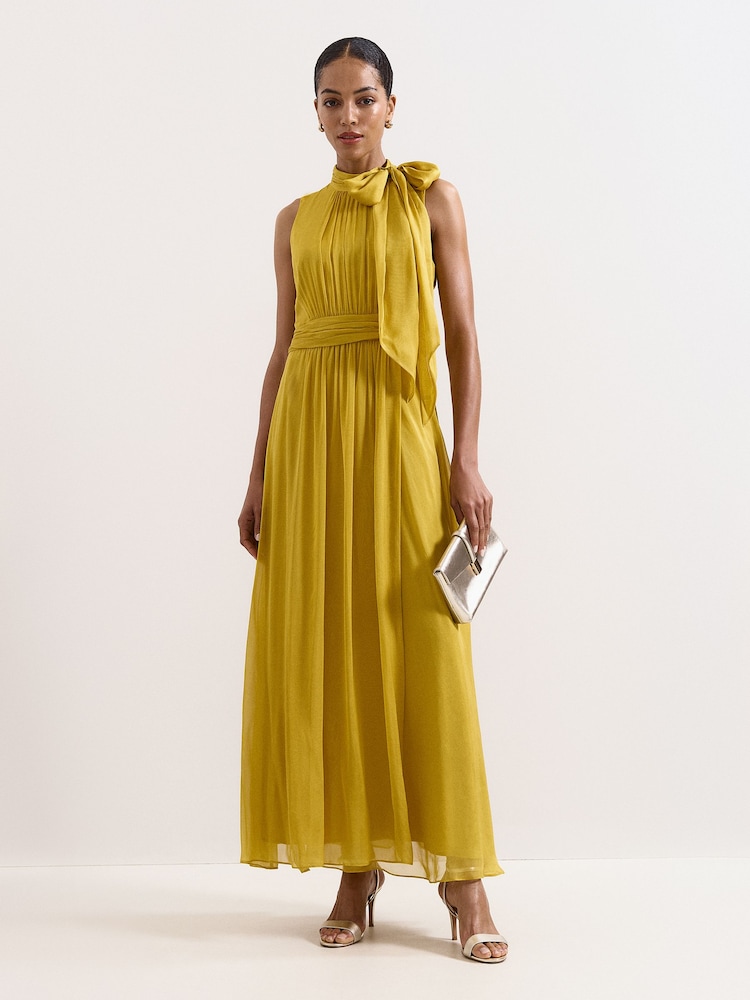 Phase Eight Yellow Blaise Silk Dress - Image 1 of 7 Phase Eight Yellow Blaise Silk Dress - Image 1 of 7