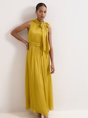 Phase Eight Yellow Blaise Silk Dress - Image 3 of 7