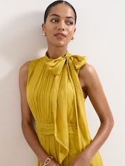 Phase Eight Yellow Blaise Silk Dress - Image 4 of 7