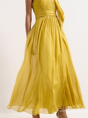 Phase Eight Yellow Blaise Silk Dress - Image 5 of 7