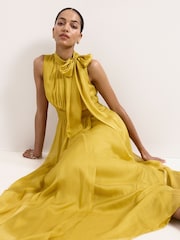 Phase Eight Yellow Blaise Silk Dress - Image 7 of 7