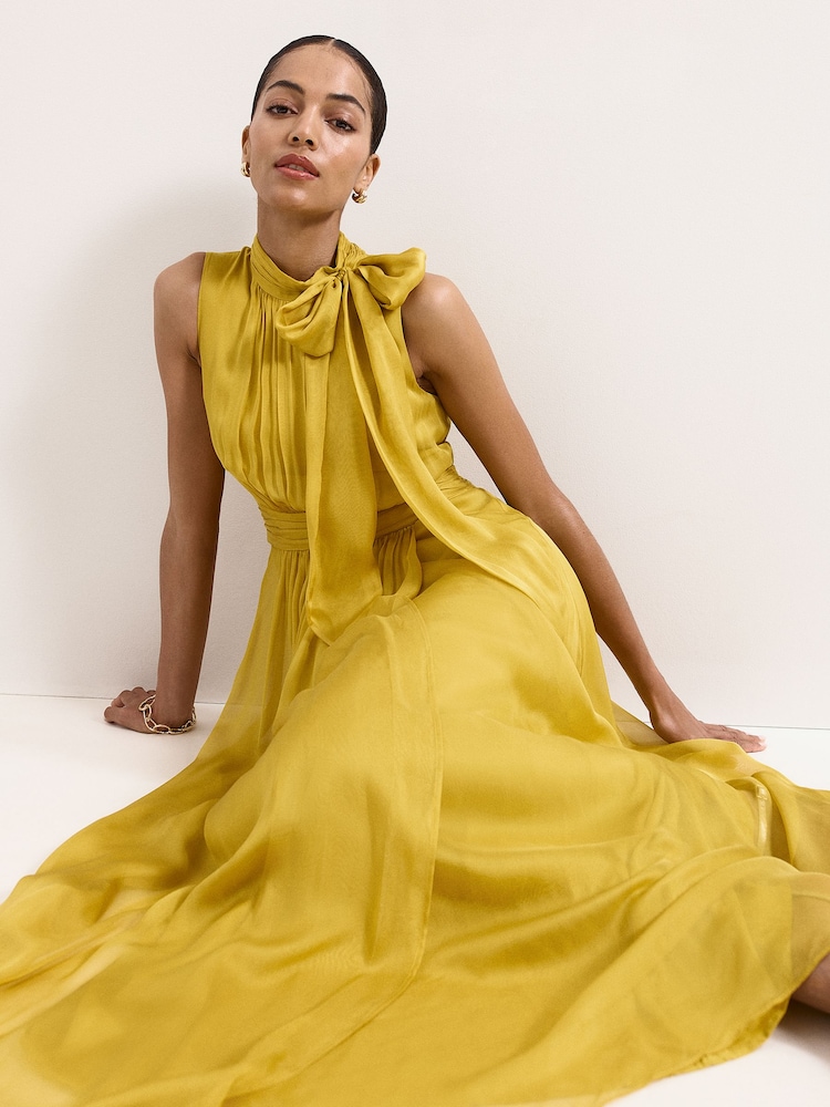 Phase Eight Yellow Blaise Silk Dress - Image 7 of 7 Phase Eight Yellow Blaise Silk Dress - Image 7 of 7