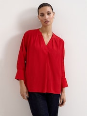 Phase Eight Red Cynthia Red Blouse - Image 1 of 7