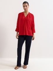 Phase Eight Red Cynthia Red Blouse - Image 3 of 7
