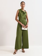 Phase Eight Green Avril Olive Jumpsuit - Image 1 of 6