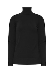 Long Tall Sally Black Knitted Roll Neck Jumper - Image 5 of 5