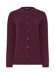 Long Tall Sally Red Crew Neck Button Cardigan - Image 4 of 4
