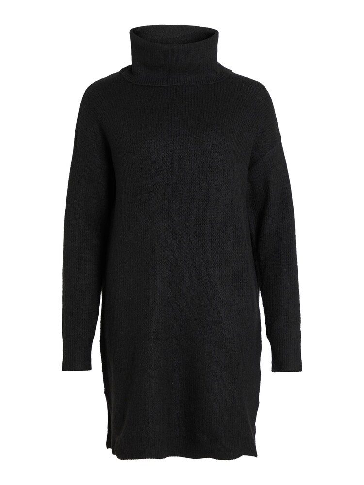 VILA Black Roll Neck Knitted Dress - Image 5 of 5