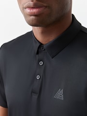 Montirex Black Golf Polo Shirt - Image 4 of 5