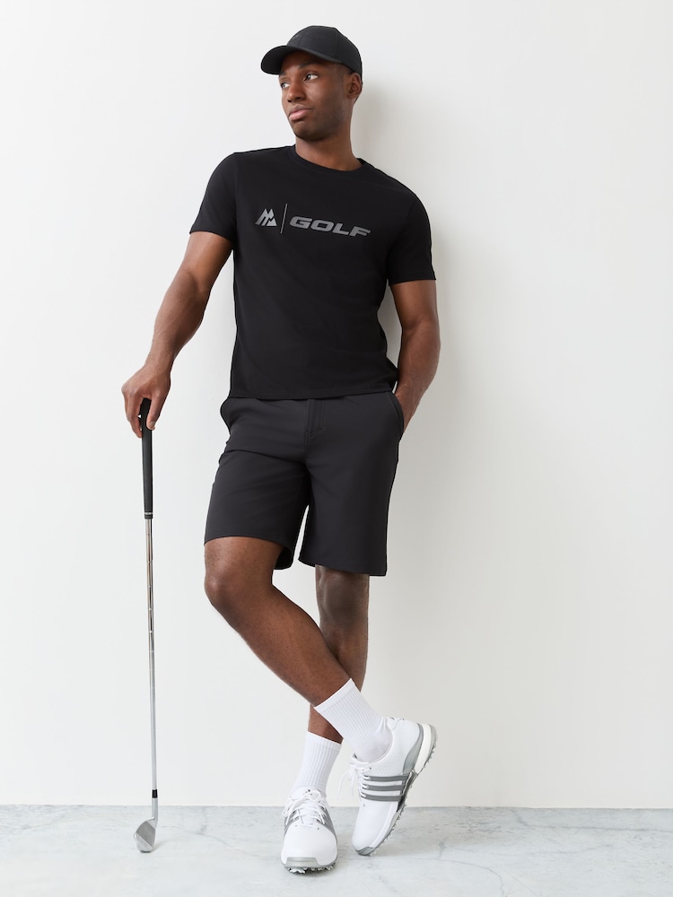 Montirex Black Golf T-Shirt - Image 2 of 4
