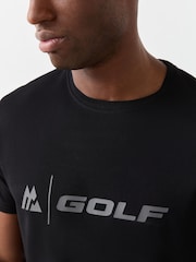 Montirex Black Golf T-Shirt - Image 4 of 4