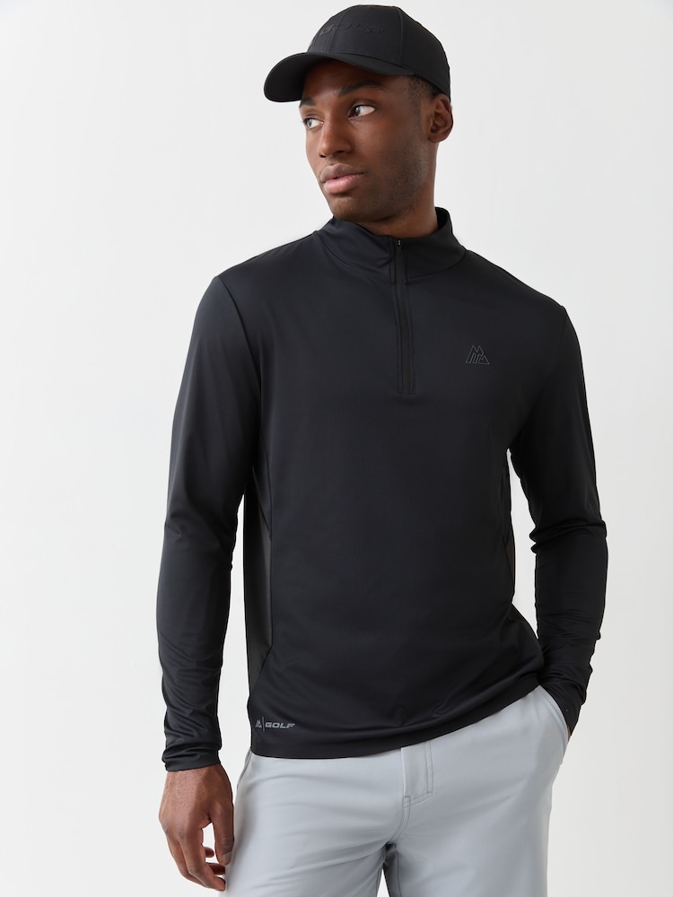 Montirex Black Golf 1/4 Zip  Sweat Top - Image 1 of 4