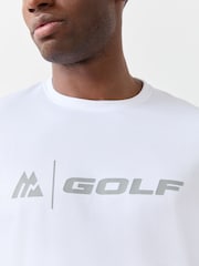 Montirex White Golf T-Shirt - Image 4 of 4