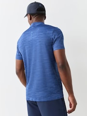 Montirex Blue Golf Polo Shirt - Image 3 of 4