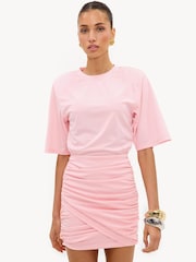 LOAVIES Pink Simply Perfect Love Dress With Shoulder Pads - Image 3 of 5