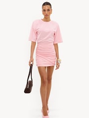 LOAVIES Pink Simply Perfect Love Dress With Shoulder Pads - Image 5 of 5