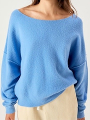 Mėlyna - „American Vintage Damsville“ slouchy megztinis - 1 paveikslėlis iš 5