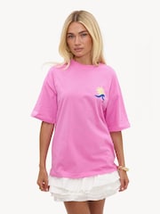 LOAVIES Pink Sunset In My Soul Pink T-Shirt - Image 3 of 4
