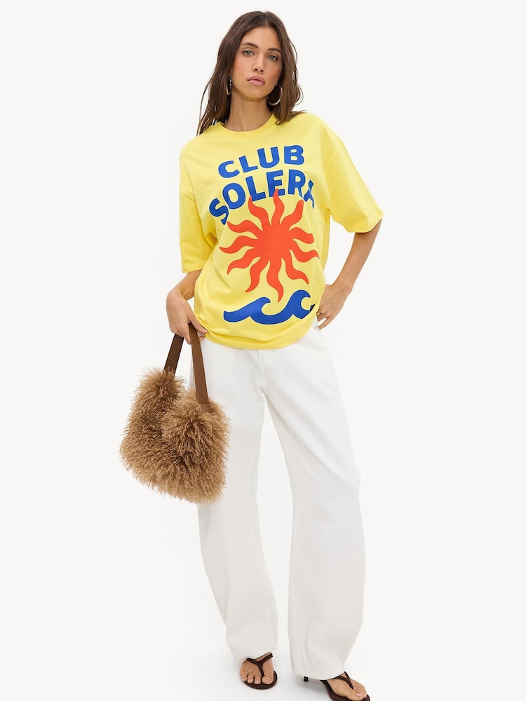 LOAVIES Yellow Sunset Wanderer T-Shirt - Image 4 of 4