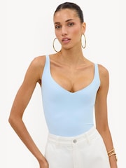 LOAVIES Blue Moonlight Mood Fitted Bodysuit - Image 1 of 5