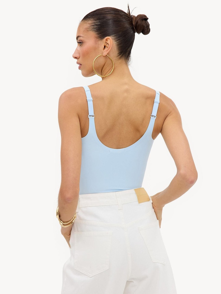 LOAVIES Blue Moonlight Mood Fitted Bodysuit - Image 2 of 5 LOAVIES Blue Moonlight Mood Fitted Bodysuit - Image 2 of 5