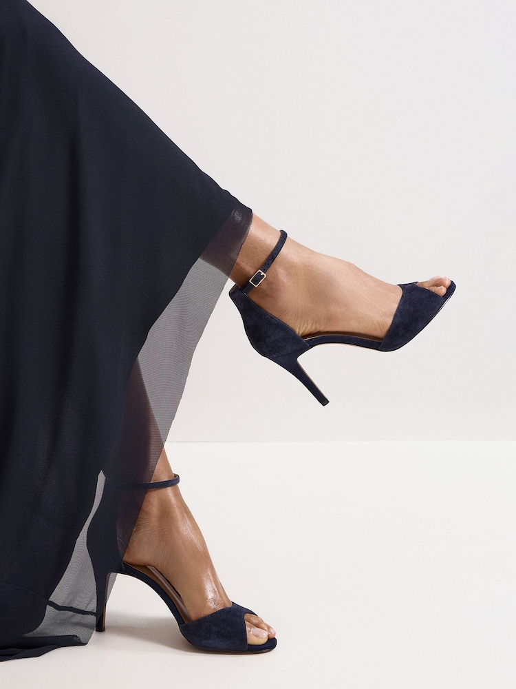 Phase Eight Blue Suede Sandals - Image 1 of 6