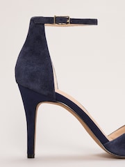 Phase Eight Blue Suede Sandals - Image 5 of 6