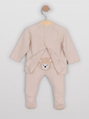 Bleu - Emile Et Rose Marco - Two-Piece en maille avec motif peluche, Leggings et amp; Chapeau - Image 4 de 8