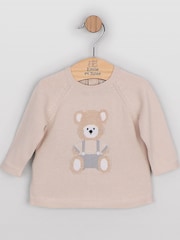 Bleu - Emile Et Rose Marco - Two-Piece en maille avec motif peluche, Leggings et amp; Chapeau - Image 5 de 8