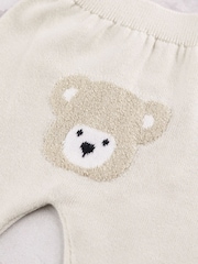 Bleu - Emile Et Rose Marco - Two-Piece en maille avec motif peluche, Leggings et amp; Chapeau - Image 8 de 8