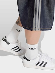 adidas Originals Firebird Adicolor Jorts Mid-Rise Shorts - תמונה 5 מתוך 6