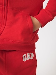 Gap Red Logo Pull On Fleece-Lined Joggers (Newborn-5yrs) - Image 4 of 5