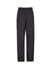 Mountain Warehouse Black Downpour Womens Short Length Waterproof Trousers - Image 1 of 5