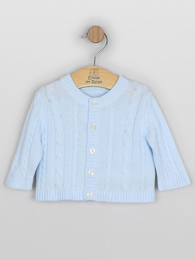 Asul - Emile Et Rose Morgan - Niniting na Cardigan na may Disenyo ng Kable - Larawan 2 ng 4 Asul - Emile Et Rose Morgan - Niniting na Cardigan na may Disenyo ng Kable - Larawan 2 ng 4