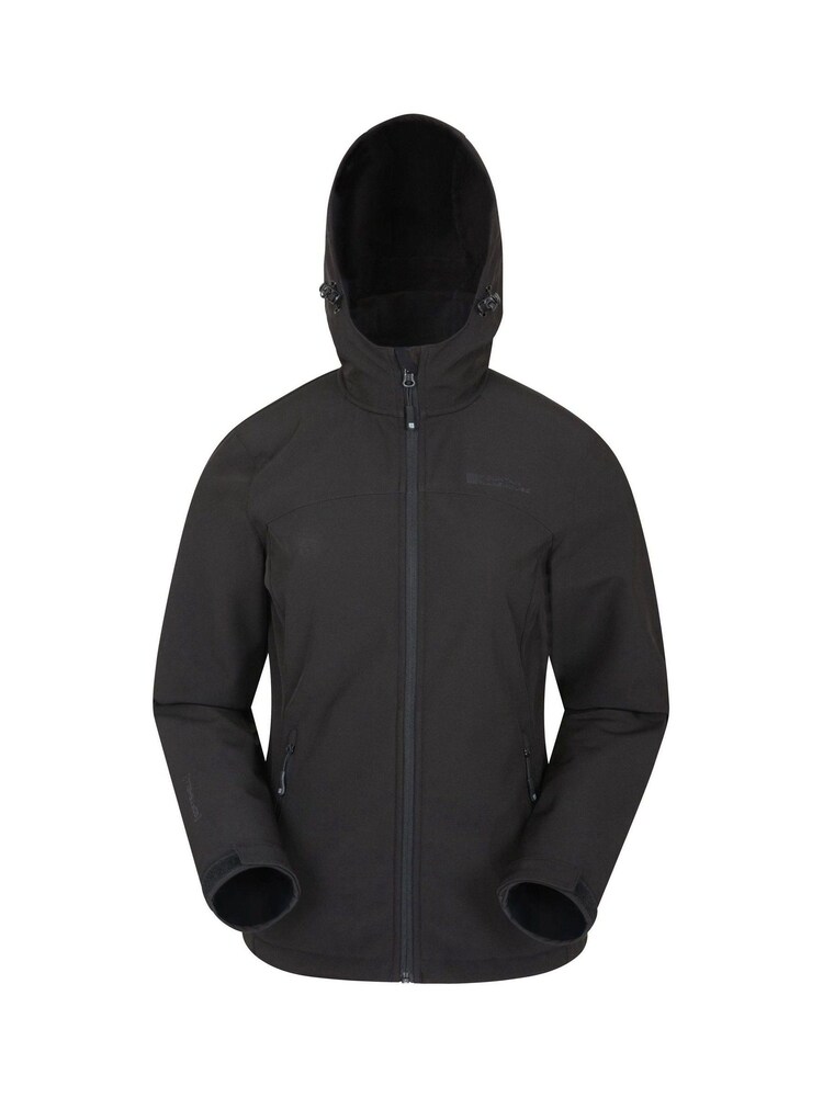 Mountain Warehouse Black Exodus Womens Softshell Jacket - Image 1 of 5 Mountain Warehouse Black Exodus Womens Softshell Jacket - Image 1 of 5