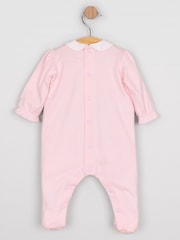 Emile Et Rose Pink Madeleine - All-In-One With Embroidered Yoke, Lace Trim & Collar - Image 3 of 4