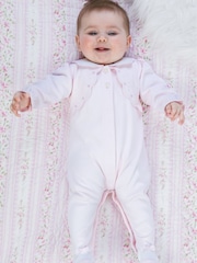 Emile Et Rose Pink Maisie - All-In-One With Mock Bolero & Large Collar - Image 1 of 4
