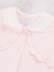 Emile Et Rose Pink Maisie - All-In-One With Mock Bolero & Large Collar - Image 4 of 4
